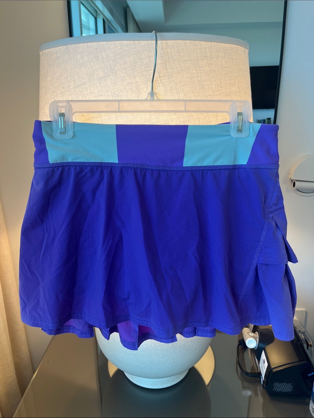 lululemon atletica Two-Tone purple and blue Mini Skirt